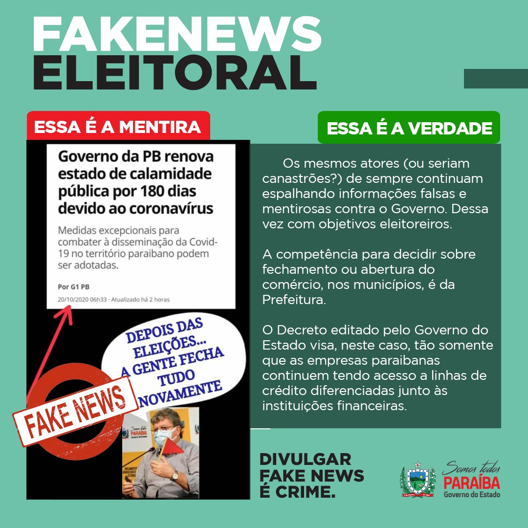 Governo Do Estado Lança Campanha Contra Fake News Nas Redes Sociais ...